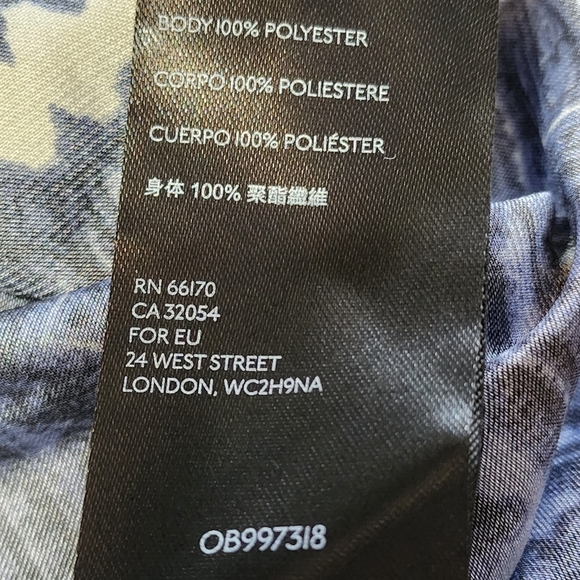 Free People Mid Summers Day Tunic Dress Side Tie Bluebell Combo S - Picture 8 of 8